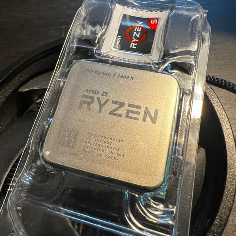 Ryzen 2600x med AMD wraith cooler