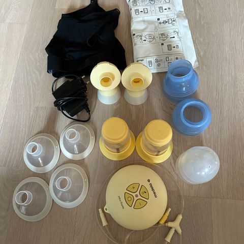 Medela pumpe med ekstra utstyr (elektrisk og manuell)