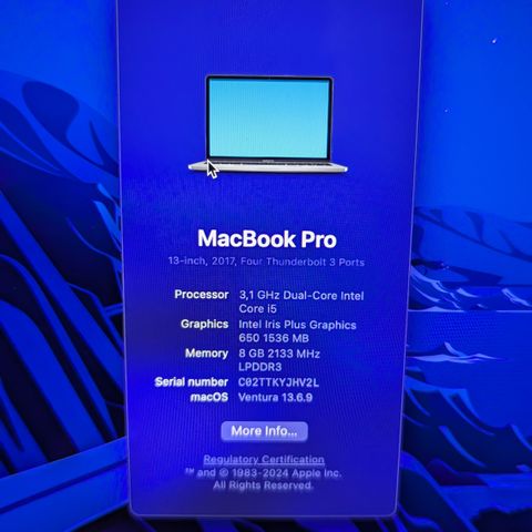 Macbook Pro 2017 Touchbar i5 RESERVED