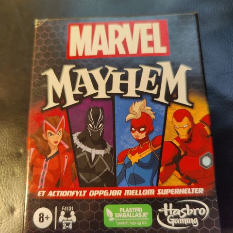 Mayhem Marvel kortspill.