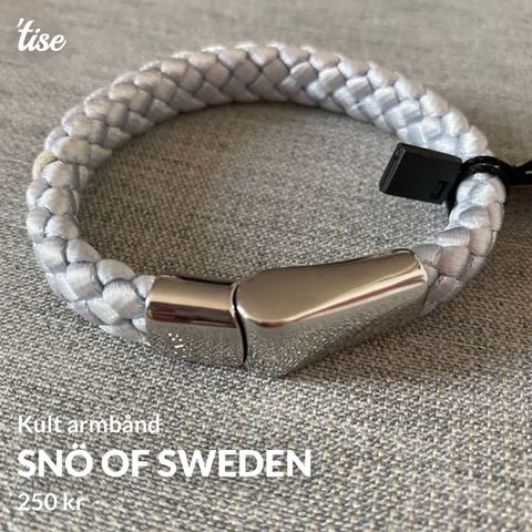 SNÖ of Sweden armbånd - kult unisex!