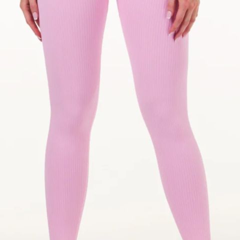 Ny Bumpro tights 7/8 lengde, Rosa med riller, Str. S, Lappen er på