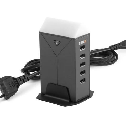 Technaxx USB-Bordlader med LED 5XUSB