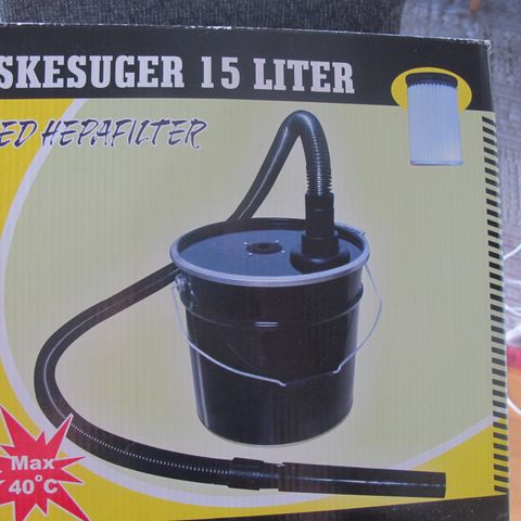 Askesug, 15 liter med hepafilter