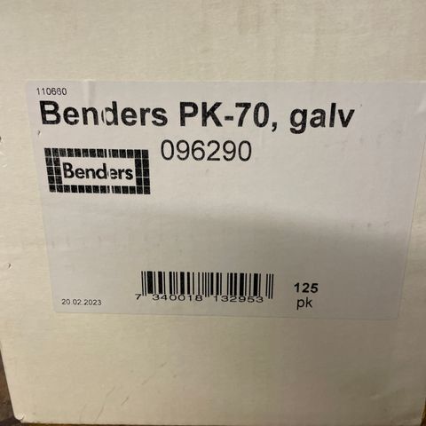 Benders PK-70 stormklips