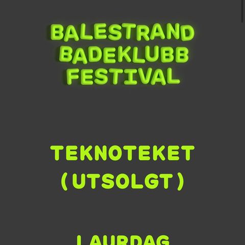 Teknoteket etterfest - badeklubbfestivalen