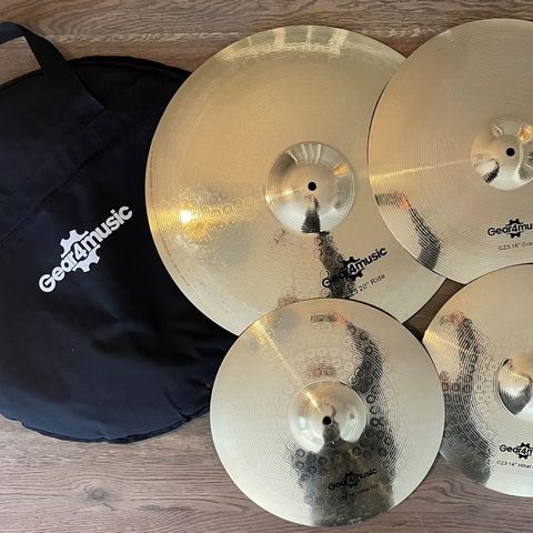 Gear4music cymbaler m/soft bag