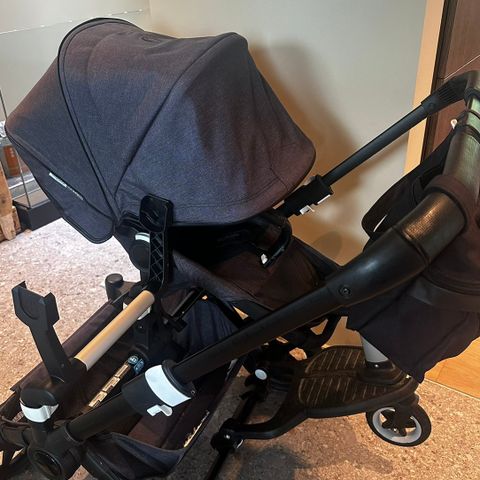 Bugaboo donkey duo  mineral collection washed black/ny sommer 21/adapter