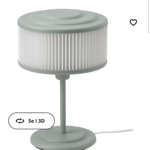 Ikea bordlampe selges