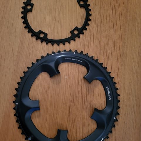 New Shimano 5 bolt 130 BCD 53/39 Chainrings