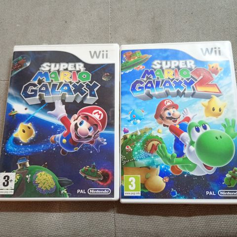 Wii Mario Galaxy 1 og 2