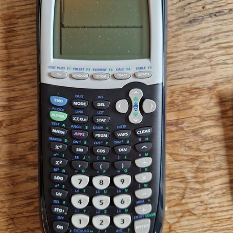 Nesten ubrukt Texas Instruments TI-84 Plus selges med nye batterier