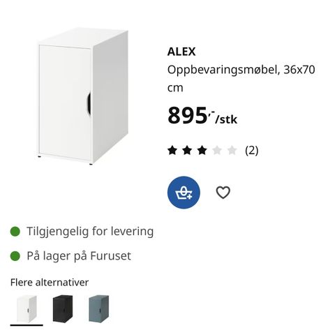 IKEA Alex - skap