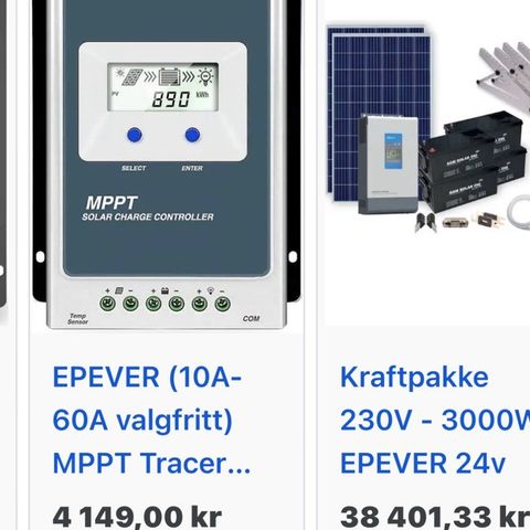 Regulator solpanel