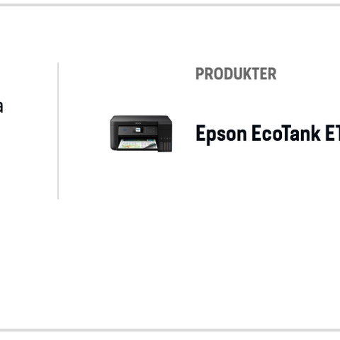 Printer Epson EcoTank ET-2750 AIO farge inkjetskriver