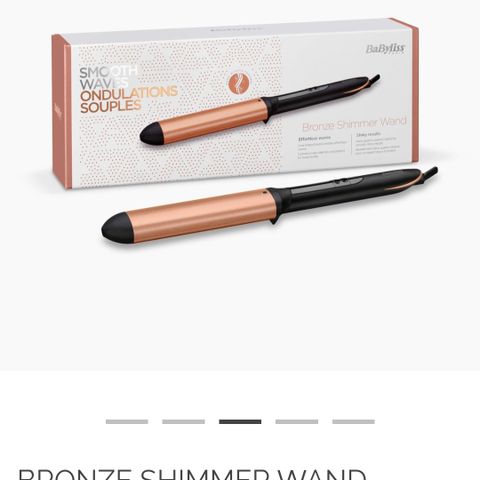 Babyliss krøllstav, Bronze Shimmer Wand