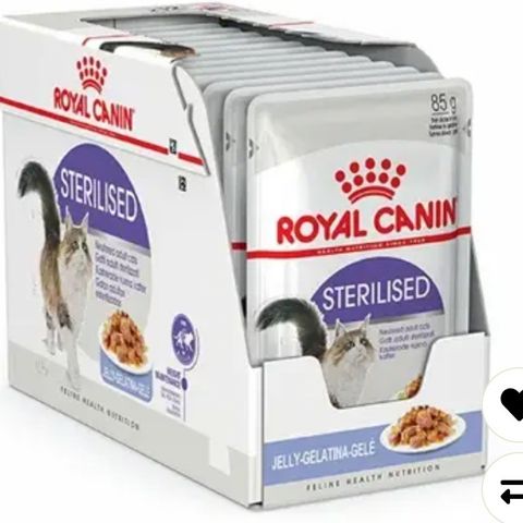 Royal Canin våtfor. 20 poser for 200 kr