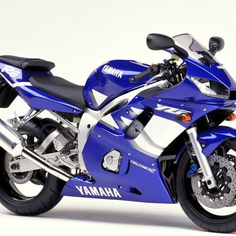 Reparasjonshåndbok Yamaha YZF-R6 / Akrapovic Eksos Fjærer.