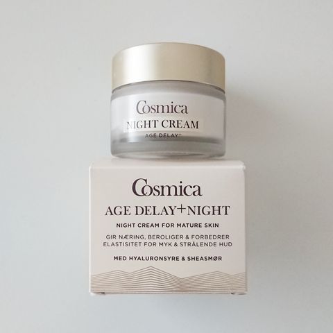 Cosmica Age Delay+ nattkrem. Ord. pris 349,90 kr