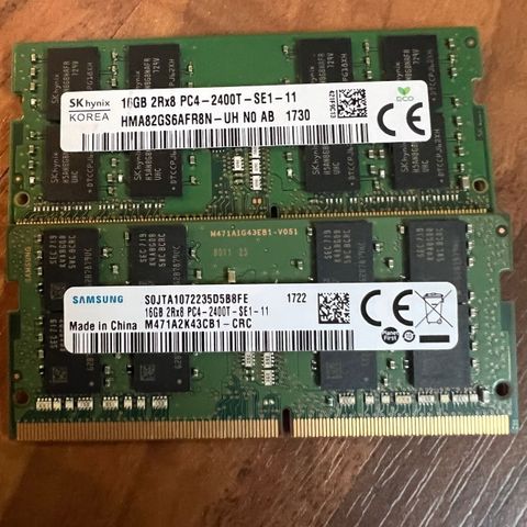 DDR4 Oppgradering kit til laptop ! 32GB (2x16GB) 2400T