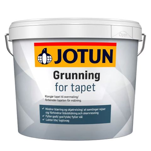 Jotun grunning for tapet