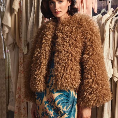 Faux fur jakke