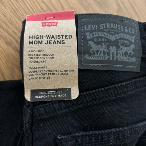 Levis high-waisted mom jeans