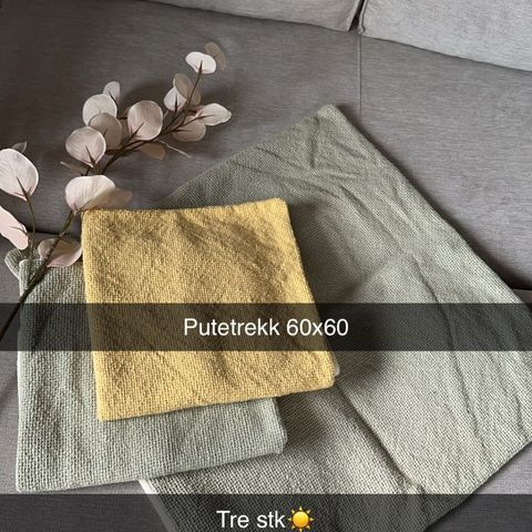 Puter og sengeteppe