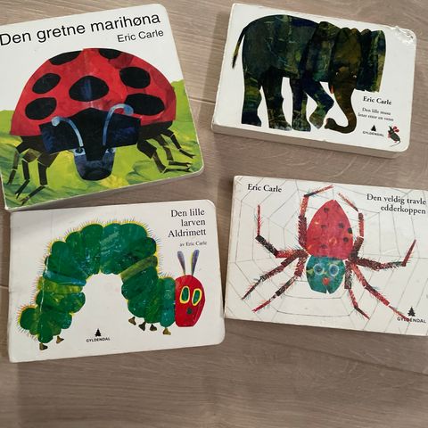 Den lille larven aldri mett av Eric Carle og andre bøker