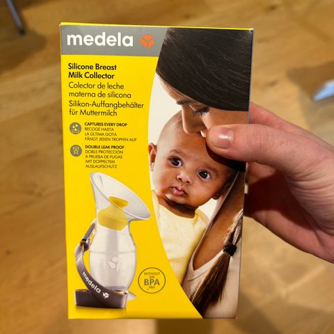 Medela breast milk collector/brystmelkoppsamler UÅPNET