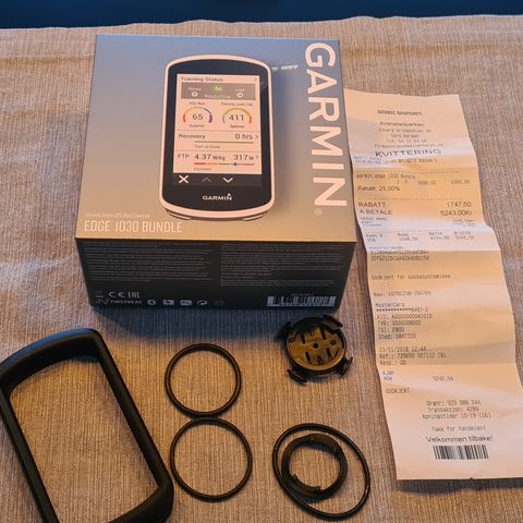 Garmin edge 1030 med gummi