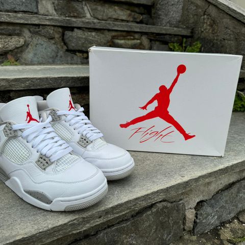 NY PRIS! Nike Air Jordan 4 Retro White Oreos