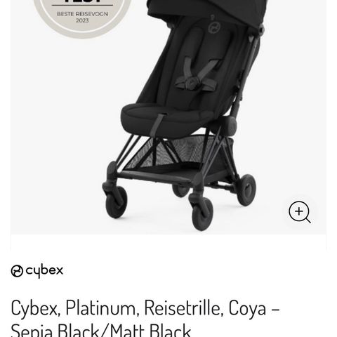 Utleie Cybex Coya (best i test) reisetrille