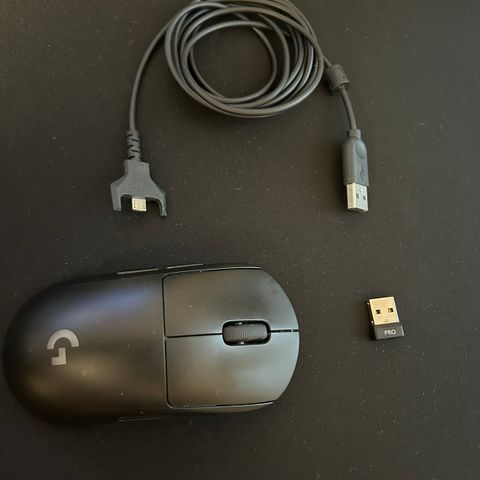 Logitech G Pro Wireless gamingmus (Svart mus)