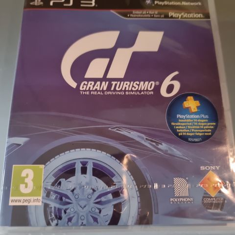 PS3 - Gran Turisimo 6 - uåpnet