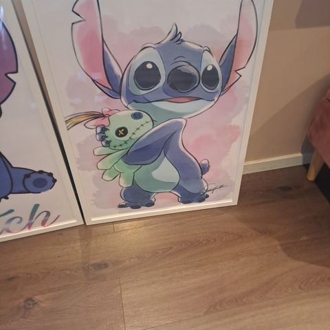 Stitch bilde i ramme størreslse 50X70