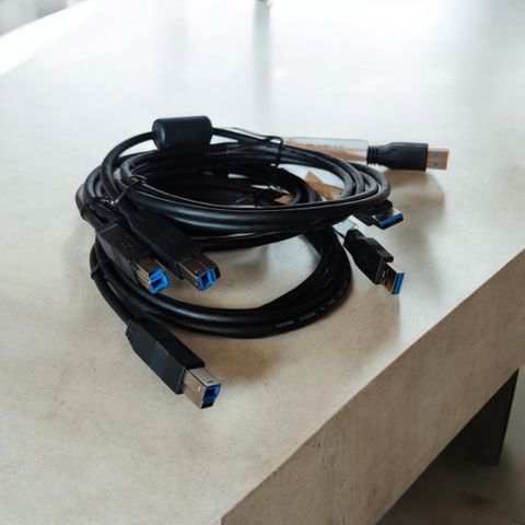 USB 3.0 Kabel. USB A til USB B  *Ny*