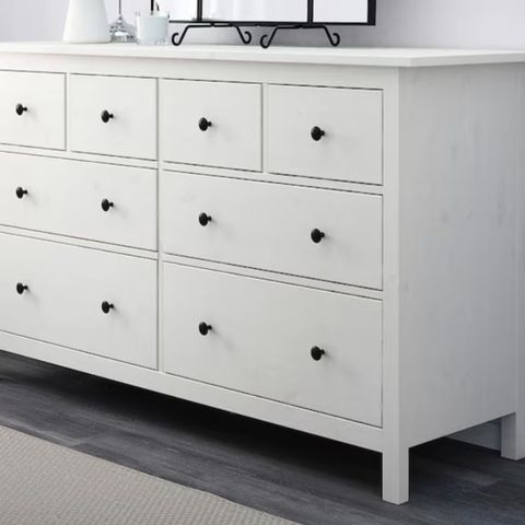 Ikea Hemnes 8 skuffer, hvitbeiset