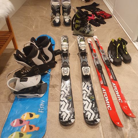 Diverse ski utstyr