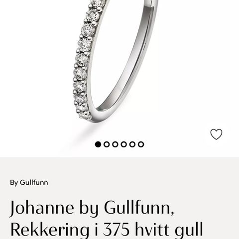 Diamantring, hvitt gull med 19 diamanter 0,25 ct