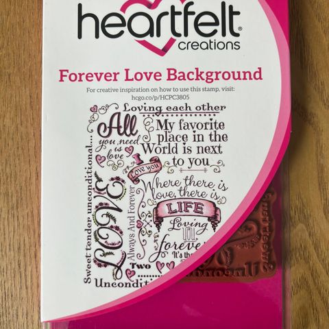 Scrapbooking: Forever Love Background fra Heartfelt