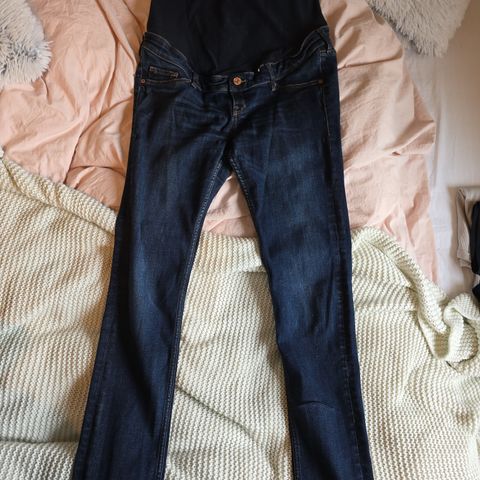 H&M MAMA skinny high rib str 42 jeans