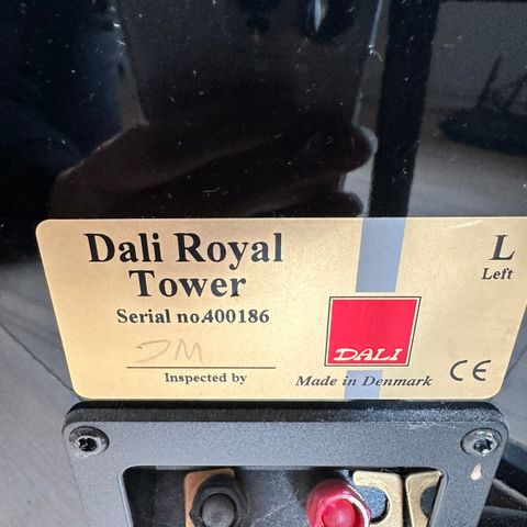 2 x høyttalere Dali Royal Tower 400 kr pr stk