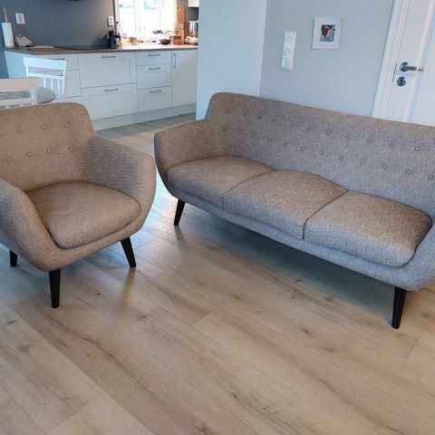 Treseter sofa og stol fra Living