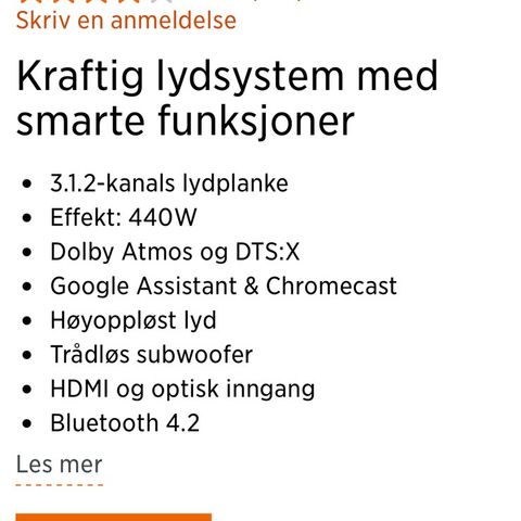 Kraftig lydsystem med smarte funksjoner