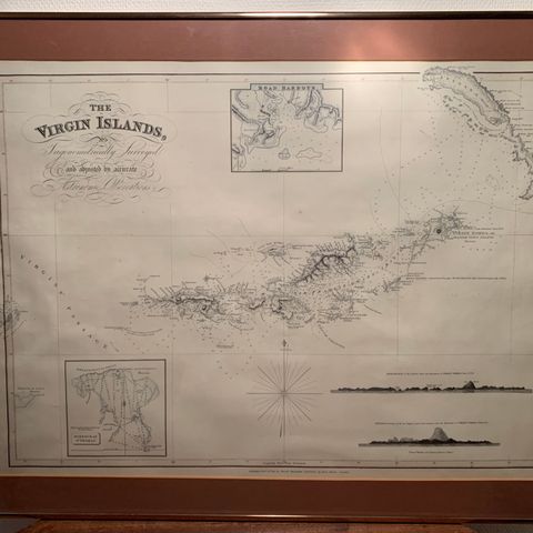 Kart over Jomfruøyene: The Virgin Islands 1821