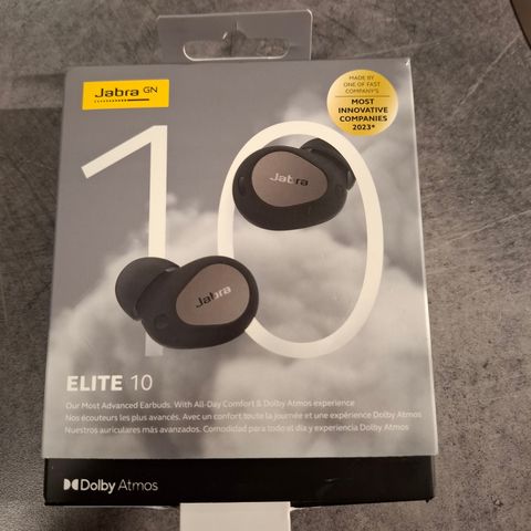 Jabra Elite 10, åpnet og helt ny.