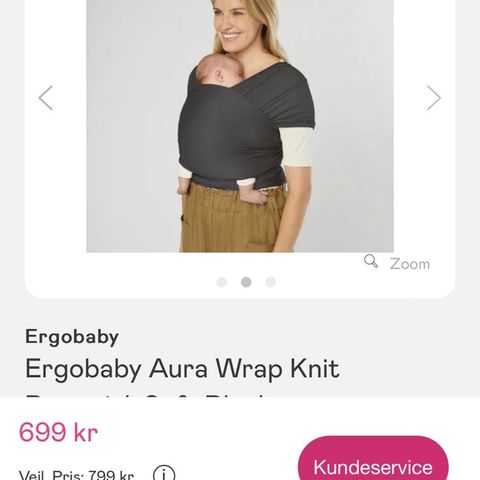 Bæresjal Ergo baby