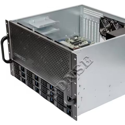 6U NAS Kabinett med SAS backplane - Passer i 60cm rack!