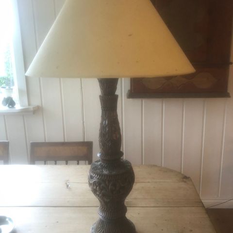 Gammel bordlampe